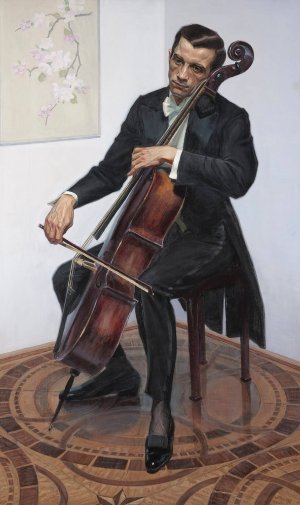 Portrait of a man by Michal Wiktor Czepita Oil Painting