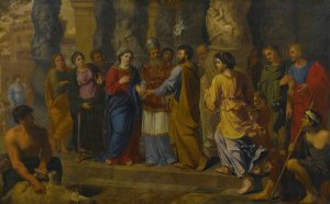 Marriage of the virgin by Michel Corneille The Elder Oil Painting