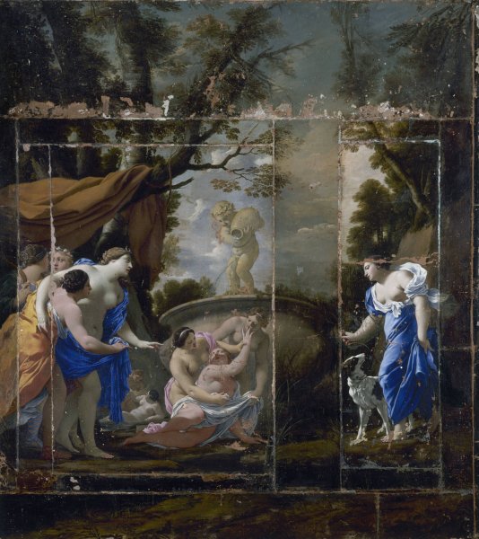 Diane decouvrant la grossesse de Callisto  by Michel Dorigny - Hand-Painted Oil Painting Reproduction