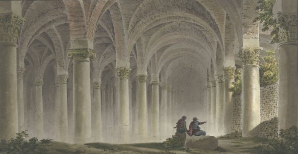Interieur te Constantinopel  by Michel Francois Preaulx - Hand-Painted Oil Painting Reproduction