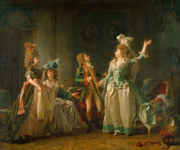 Le Depart du dragon  by Michel Garnier - Hand-Painted Oil Painting Reproduction