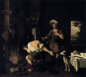 Esau and Jacob by Michel I Corneille - Oil Painting Reproduction
