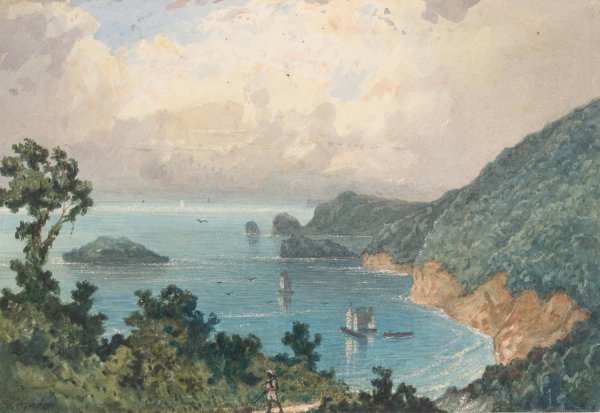 Main Product Photo of Northern Coast from North Post Painting by Michel Jean Cazabon