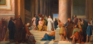 Jesus Among the Doctors by Michel-Martin Drolling Oil Painting