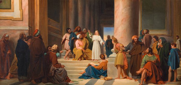 Main Product Photo of Jesus Among the Doctors  Painting by Michel-Martin Drolling