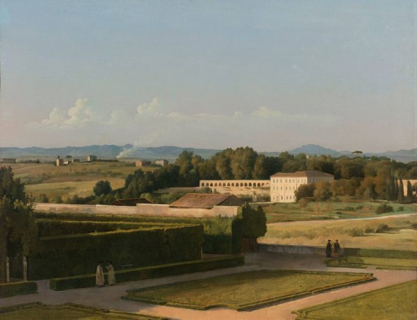Main Product Photo of View of the Gardens of Villa Medici  Painting by Michel-Martin Drolling