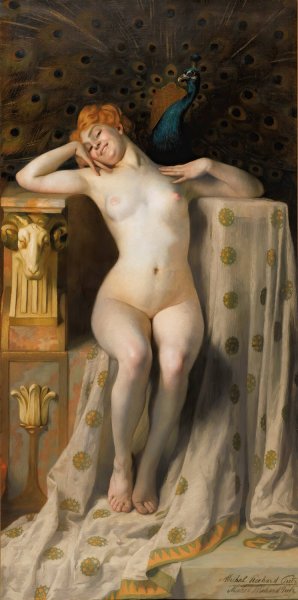 Le trone de paon by Michel Richard-Putz Oil Painting