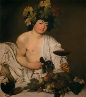 Bacchus by Caravaggio Oil Painting