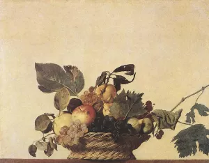 Basket of Fruit Oil painting by Caravaggio