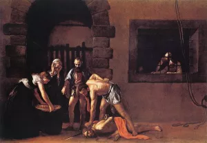 Beheading of Saint John the Baptist Oil painting by Caravaggio
