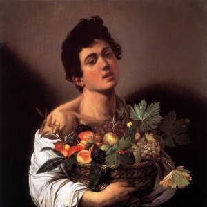 Boy with a Basket of Fruit