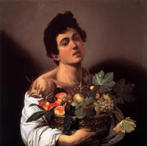 Boy with a Basket of Fruit Oil painting by Caravaggio