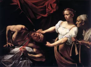 Judith Beheading Holofernes painting by Caravaggio