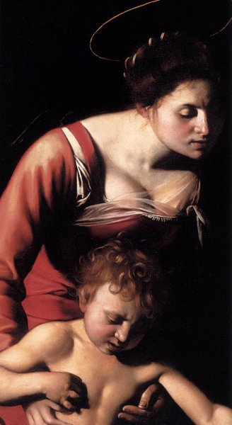 Madonna Palafrenieri Detail by Caravaggio - Hand-Painted Oil Painting Reproduction