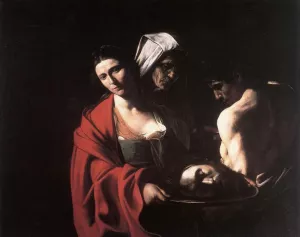 Salome with the Head of the Baptist by Caravaggio Oil Painting