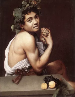 Sick Bacchus by Caravaggio Oil Painting