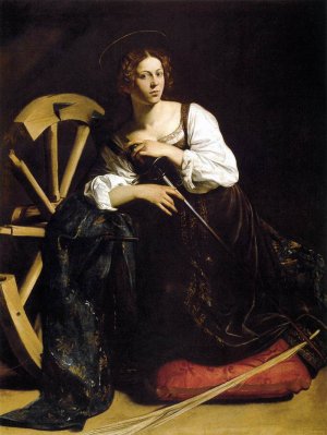 St Catherine of Alexandria Oil painting by Caravaggio