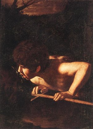 St John the Baptist at the Well Oil painting by Caravaggio