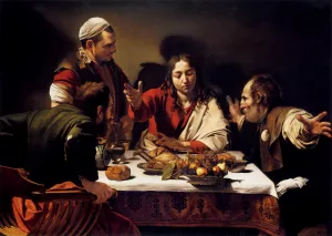 Supper at Emmaus painting by Caravaggio