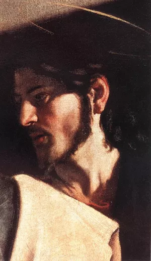 The Calling of Saint Matthew Detail Oil painting by Caravaggio