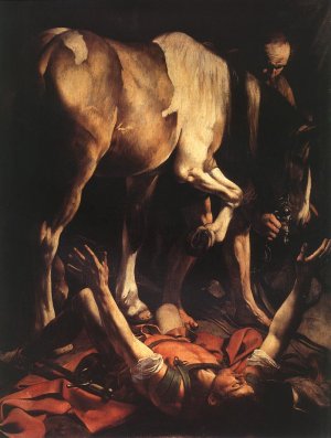 The Conversion on the Way to Damascus by Caravaggio Oil Painting