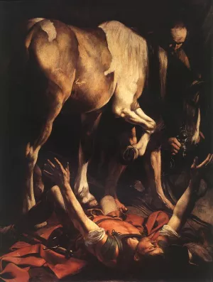 The Conversion on the Way to Damascus by Caravaggio - Oil Painting Reproduction