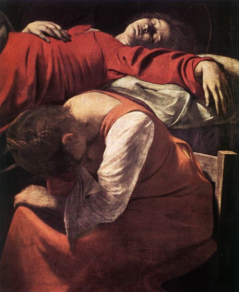 The Death of the Virgin Detail by Caravaggio - Hand-Painted Oil Painting Reproduction