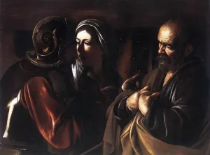 The Denial of St Peter by Caravaggio Oil Painting