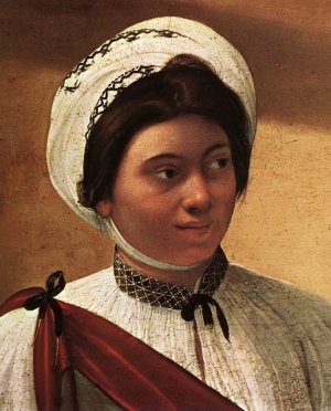 The Fortune Teller Detail Oil painting by Caravaggio