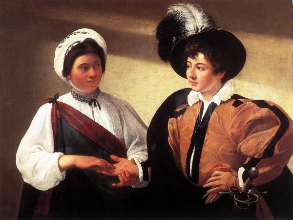 Main Product Photo of The Fortune Teller Painting by Caravaggio