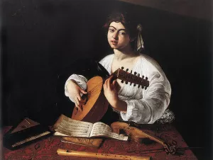 The Lute Player by Caravaggio Oil Painting