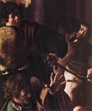 The Martyrdom of St Matthew Detail Oil painting by Caravaggio