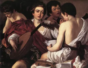 The Musicians painting by Caravaggio