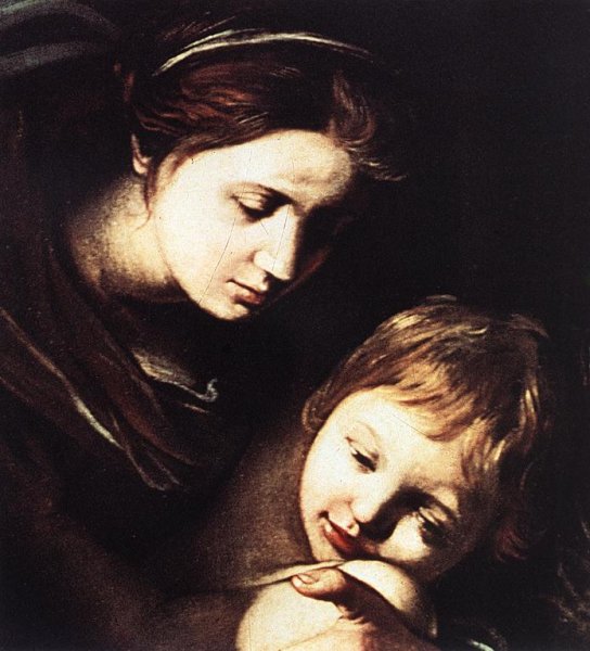 Main Product Photo of The Seven Acts of Mercy Detail Painting by Caravaggio