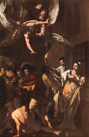 The Seven Acts of Mercy by Caravaggio - Oil Painting Reproduction
