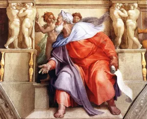 Ezekiel by Michelangelo - Oil Painting Reproduction