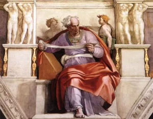 Joel painting by Michelangelo