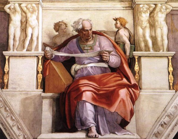 Joel by Michelangelo - Hand-Painted Oil Painting Reproduction