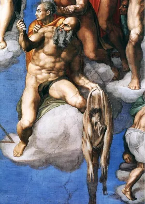 Last Judgment Detail 15 by Michelangelo Oil Painting