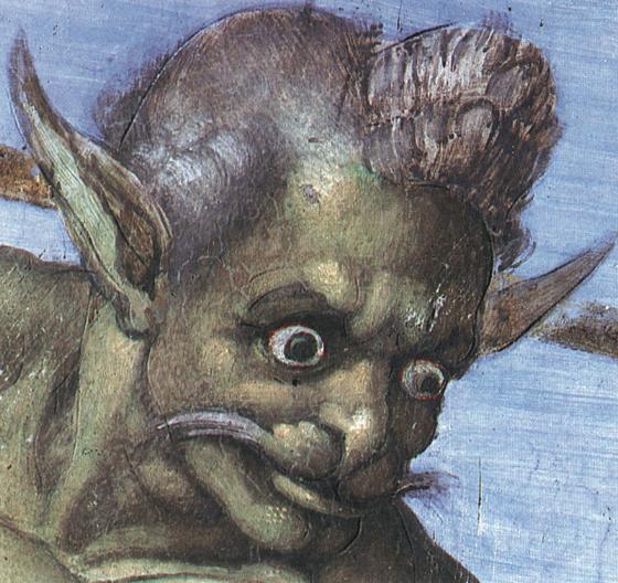 Main Product Photo of Last Judgment Detail 19 Painting by Michelangelo