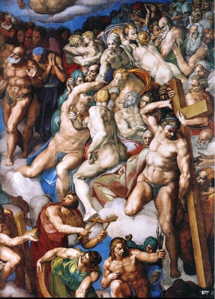 Main Product Photo of Last Judgment Detail 3   Painting by Michelangelo
