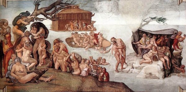 Main Product Photo of The Deluge Painting by Michelangelo