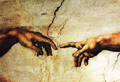 Main Product Photo of The Hands of God and Adam Painting by Michelangelo