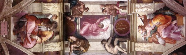 Main Product Photo of The Ninth Bay of the Ceiling Painting by Michelangelo