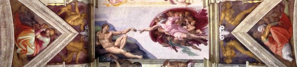 Main Product Photo of The Sixth Bay of the Ceiling Painting by Michelangelo
