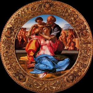 Tondo Doni Oil painting by Michelangelo