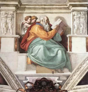 Zechariah by Michelangelo - Oil Painting Reproduction