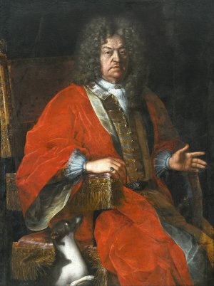 Portrait of Jan Dobrogost Krasinski by Michelangelo Palloni Oil Painting