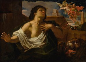 Daniel In The Lion's Den by Michelangelo Ricciolini Oil Painting