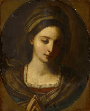 Praying Madonna by Michele Desubleo Oil Painting